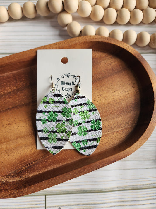 Clovers & Stripes Earrings