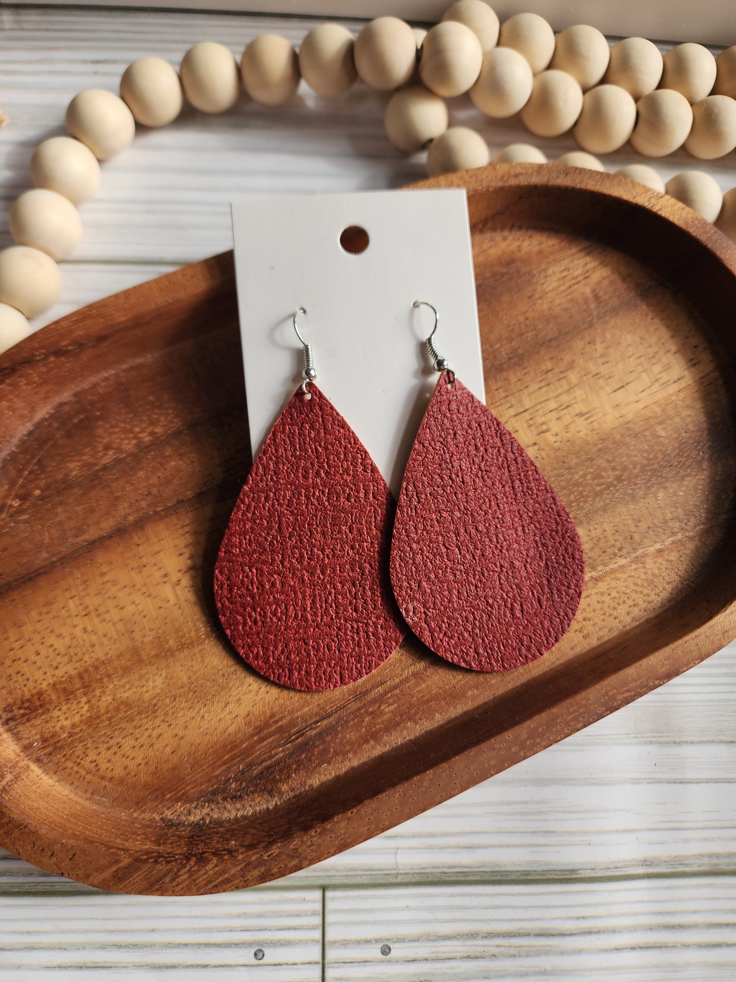 Red Teardrop Earrings