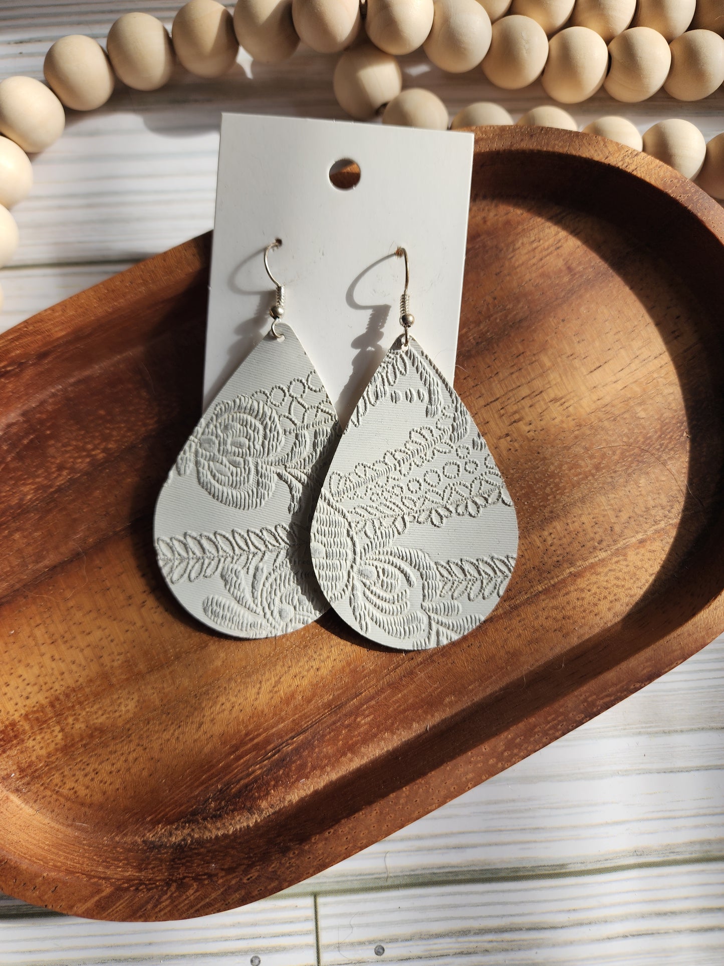 Ivory Teardrop Earrings